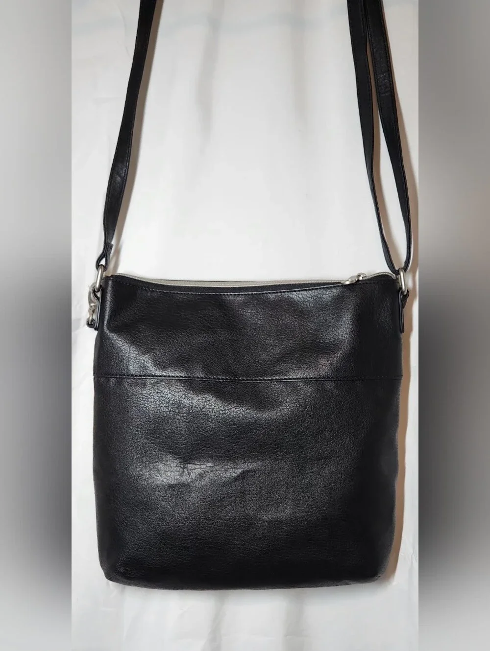 Relic by Fossil Black Sophie Chevron Versatile Crossbody Faux Leather Bag Purse